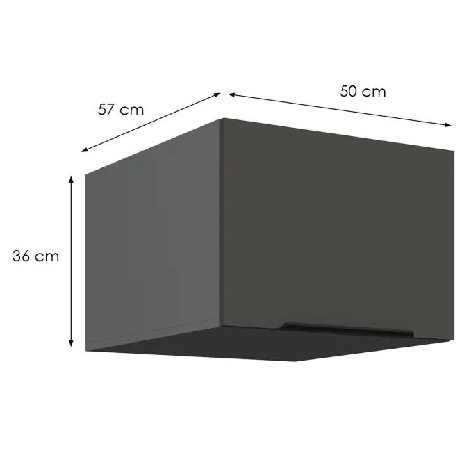 Konyhaszekrény Aria-Gr/Ant Anti Fingerprint 50 Nagu-36 1f