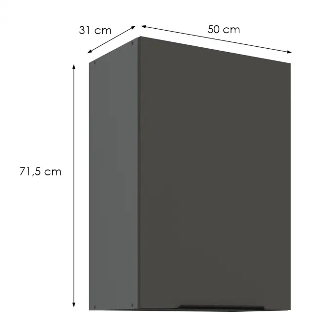 Konyhaszekrény Aria-Gr/Ant Anti Fingerprint 50g-72 1f