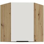 Konyhaszekrény Aria-Wh/Ar Anti Fingerprint 60x60 Gn-72 1f (45°)
