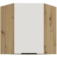 Konyhaszekrény Aria-Wh/Ar Anti Fingerprint 60x60 Gn-72 1f (45°)