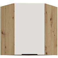 Konyhaszekrény Aria-Wh/Ar Anti Fingerprint 60x60 Gn-72 1f (45°)