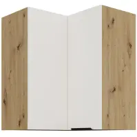 Konyhaszekrény Aria-Wh/Ar Anti Fingerprint 60x60 Gn-72 2f (90°)