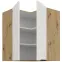 Konyhaszekrény Aria-Wh/Ar Anti Fingerprint 60x60 Gn-72 2f (90°),3