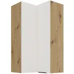 Konyhaszekrény Aria-Wh/Ar Anti Fingerprint 60x60 Gn-108 2f (90°)