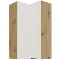 Konyhaszekrény Aria-Wh/Ar Anti Fingerprint 60x60 Gn-108 2f (90°)