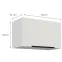 Konyhaszekrény Aria-Wh/Wh Anti Fingerprint 60gu-36 1f,2