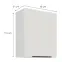 Konyhaszekrény Aria-Wh/Wh Anti Fingerprint 60g-72 1f,2