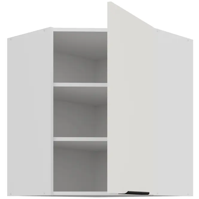 Konyhaszekrény Aria-Wh/Wh Anti Fingerprint 60x60 Gn-72 1f (45°)