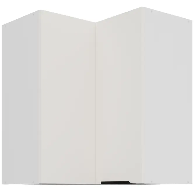 Konyhaszekrény Aria-Wh/Wh Anti Fingerprint 60x60 Gn-72 2f (90°)