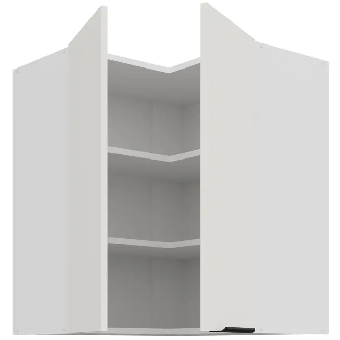Konyhaszekrény Aria-Wh/Wh Anti Fingerprint 60x60 Gn-72 2f (90°),3