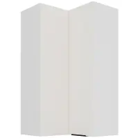 Konyhaszekrény Aria-Wh/Wh Anti Fingerprint 60x60 Gn-108 2f (90°)