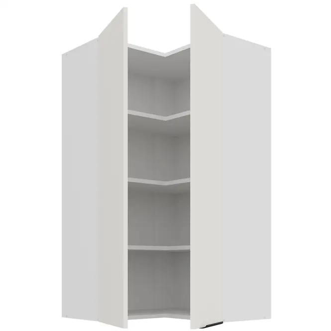 Konyhaszekrény Aria-Wh/Wh Anti Fingerprint 60x60 Gn-108 2f (90°),3