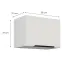 Konyhaszekrény Aria-Wh/Wh Anti Fingerprint 50gu-36 1f,2