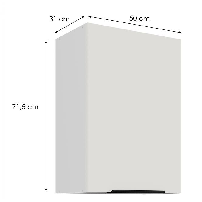 Konyhaszekrény Aria-Wh/Wh Anti Fingerprint 50g-72 1f,2