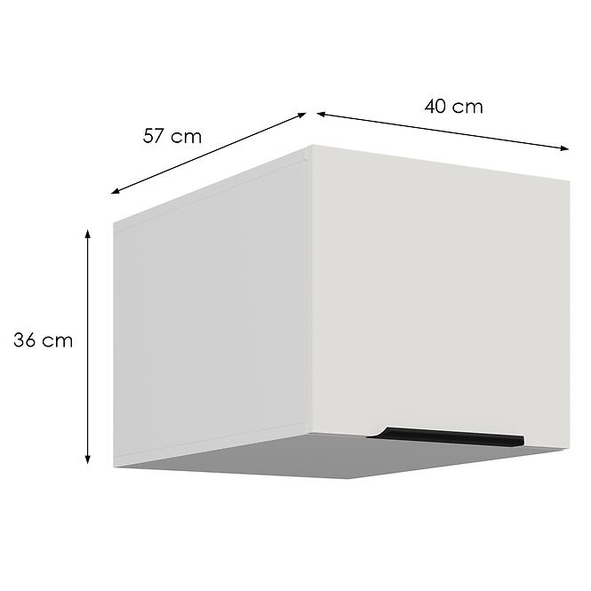 Konyhaszekrény Aria-Wh/Wh Anti Fingerprint 40 Nagu-36 1f,2