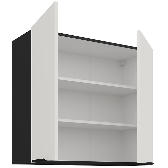 Konyhaszekrény Aria-Wh/Bl Anti Fingerprint 80g-72 2f,3