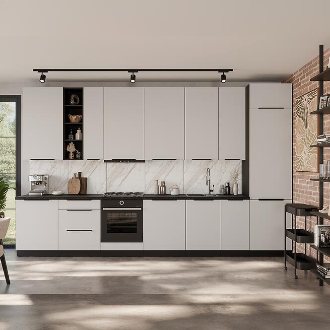 Konyhaszekrény Aria-Wh/Bl Anti Fingerprint 80g-72 2f