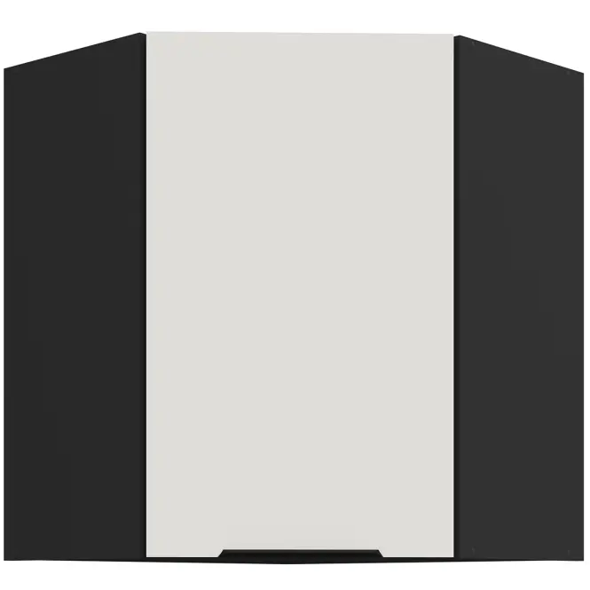 Konyhaszekrény Aria-Wh/Bl Anti Fingerprint 60x60 Gn-72 1f (45°)