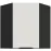 Konyhaszekrény Aria-Wh/Bl Anti Fingerprint 60x60 Gn-72 1f (45°)