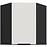 Konyhaszekrény Aria-Wh/Bl Anti Fingerprint 60x60 Gn-72 1f (45°)