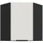 Konyhaszekrény Aria-Wh/Bl Anti Fingerprint 60x60 Gn-72 1f (45°)