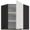 Konyhaszekrény Aria-Wh/Bl Anti Fingerprint 60x60 Gn-72 1f (45°),3