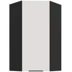 Konyhaszekrény Aria-Wh/Bl Anti Fingerprint 60x60 Gn-108 1f (45°)