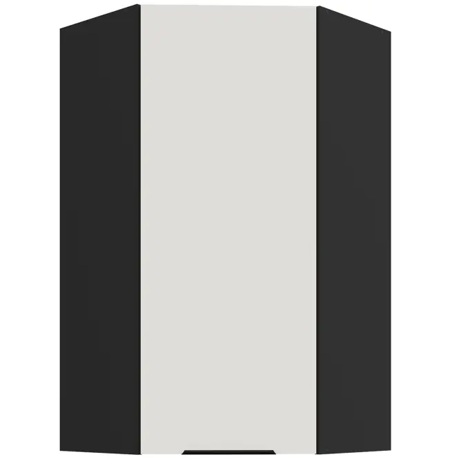Konyhaszekrény Aria-Wh/Bl Anti Fingerprint 60x60 Gn-108 1f (45°)
