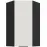 Konyhaszekrény Aria-Wh/Bl Anti Fingerprint 60x60 Gn-108 1f (45°)