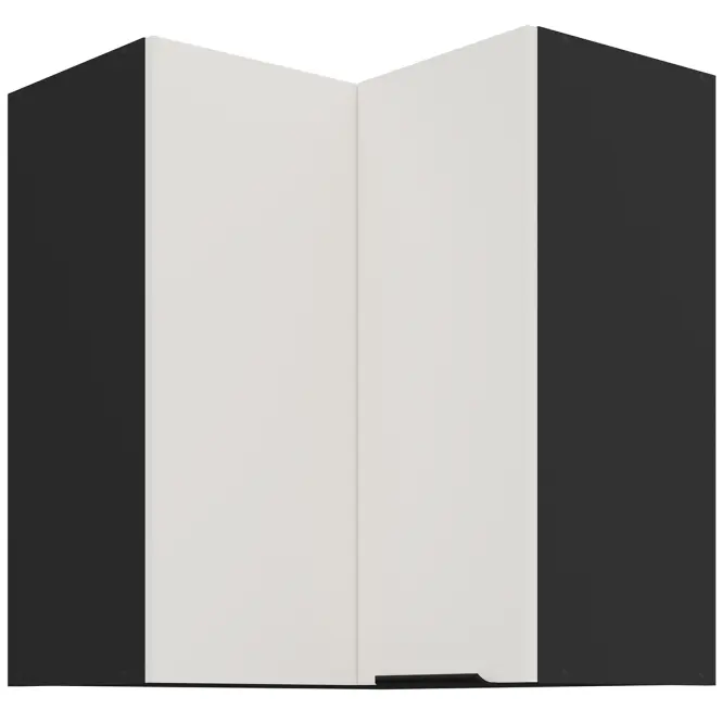 Konyhaszekrény Aria-Wh/Bl Anti Fingerprint 60x60 Gn-72 2f (90°)