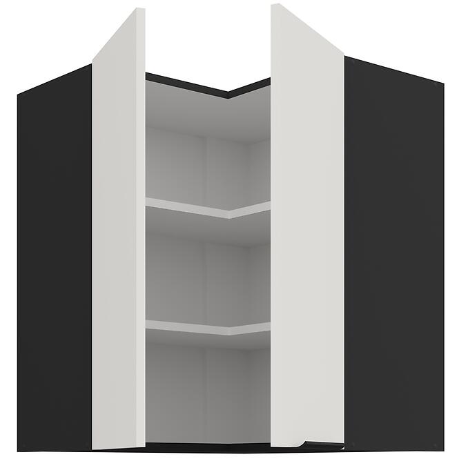 Konyhaszekrény Aria-Wh/Bl Anti Fingerprint 60x60 Gn-72 2f (90°),3