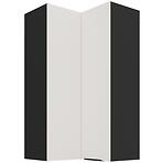 Konyhaszekrény Aria-Wh/Bl Anti Fingerprint 60x60 Gn-108 2f (90°)