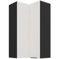 Konyhaszekrény Aria-Wh/Bl Anti Fingerprint 60x60 Gn-108 2f (90°)
