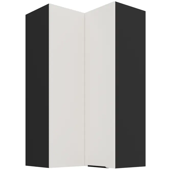 Konyhaszekrény Aria-Wh/Bl Anti Fingerprint 60x60 Gn-108 2f (90°)
