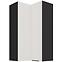 Konyhaszekrény Aria-Wh/Bl Anti Fingerprint 60x60 Gn-108 2f (90°)