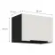 Konyhaszekrény Aria-Wh/Bl Anti Fingerprint 50gu-36 1f,2