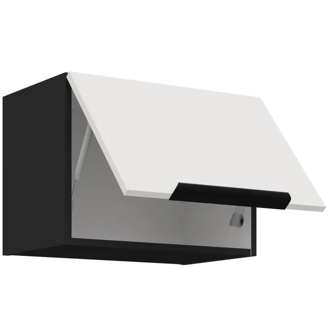 Konyhaszekrény Aria-Wh/Bl Anti Fingerprint 50gu-36 1f,3