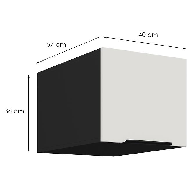Konyhaszekrény Aria-Wh/Bl Anti Fingerprint 40 Nagu-36 1f