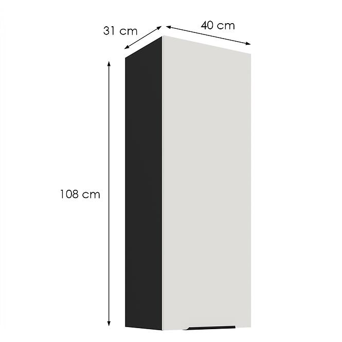 Konyhaszekrény Aria-Wh/Bl Anti Fingerprint 40g-108 1f