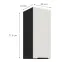 Konyhaszekrény Aria-Wh/Bl Anti Fingerprint 30g-72 1f,2