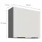 Konyhaszekrény Aria-Wh/Ant Anti Fingerprint 80g-72 2f,2