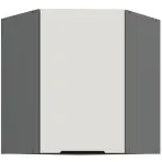 Konyhaszekrény Aria-Wh/Ant Anti Fingerprint 60x60 Gn-72 1f (45°)