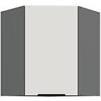 Konyhaszekrény Aria-Wh/Ant Anti Fingerprint 60x60 Gn-72 1f (45°)