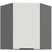 Konyhaszekrény Aria-Wh/Ant Anti Fingerprint 60x60 Gn-72 1f (45°)