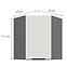 Konyhaszekrény Aria-Wh/Ant Anti Fingerprint 60x60 Gn-72 1f (45°),2
