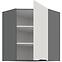Konyhaszekrény Aria-Wh/Ant Anti Fingerprint 60x60 Gn-72 1f (45°),3