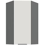 Konyhaszekrény Aria-Wh/Ant Anti Fingerprint 60x60 Gn-108 1f (45°)