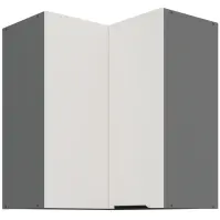 Konyhaszekrény Aria-Wh/Ant Anti Fingerprint 60x60 Gn-72 2f (90°)