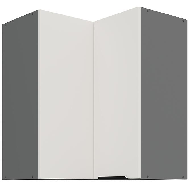 Konyhaszekrény Aria-Wh/Ant Anti Fingerprint 60x60 Gn-72 2f (90°)