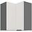 Konyhaszekrény Aria-Wh/Ant Anti Fingerprint 60x60 Gn-72 2f (90°)
